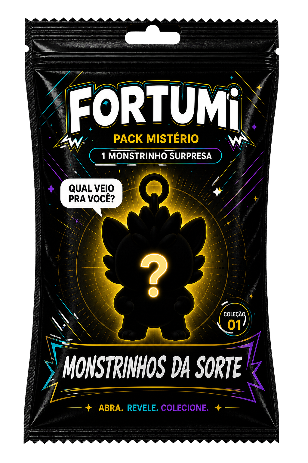 Pack Mistério FORTUMI Monstrinhos da Sorte